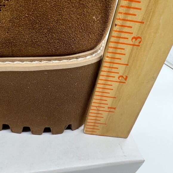 Dolce Vita Suede Waterproof Ankle Boots Size 8.5 Brown Color - Picture 8 of 11